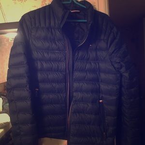 Tommy Hilfiger blue puffer down jacket
